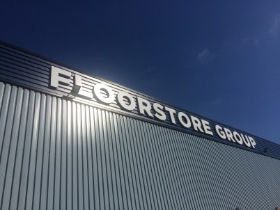 The Floorstore Group - Built up, powder coated aluminium letters with halo LED illumination