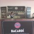 Bacardi - Acrylic bar front and back of bar graphics